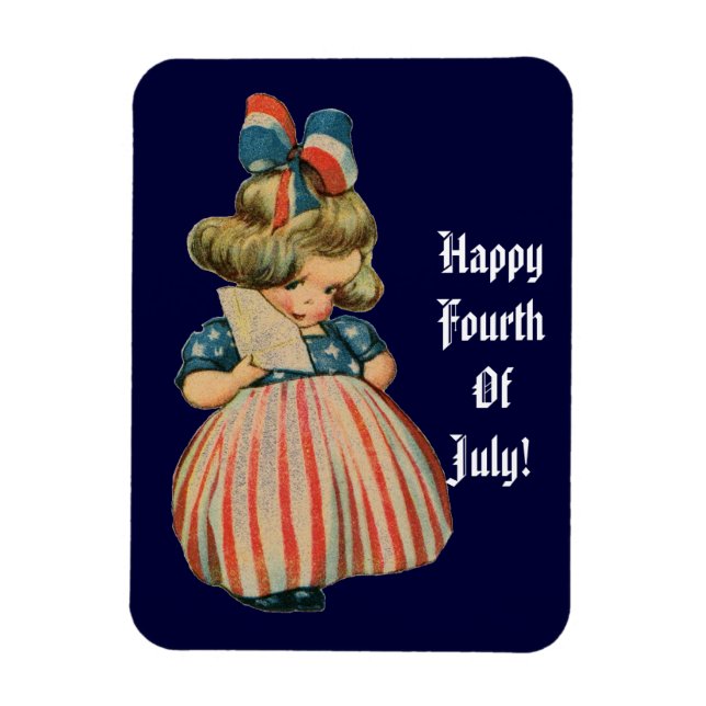 Magnet Flexible Cutie patriotique vintage (Vertical)