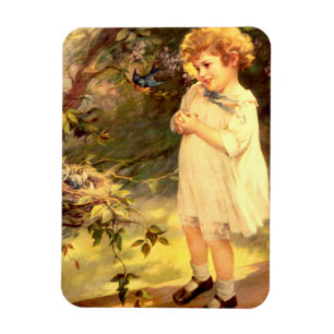 Magnet Flexible Cutie victorien avec des oiseaux