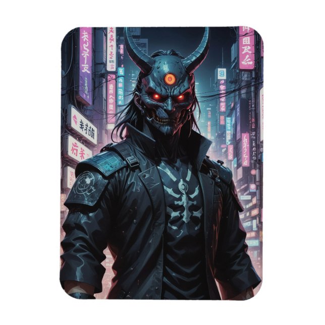 Magnet Flexible Cyberpunk Demon Samurai (Vertical)