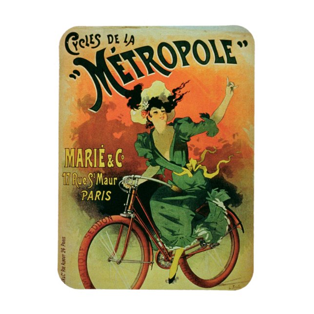 Magnet Flexible "Cycles de La Métropole", Marie & Co. (Vertical)
