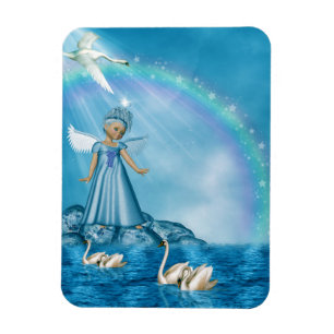 Magnet Flexible Cygnes Blanches Et Angel