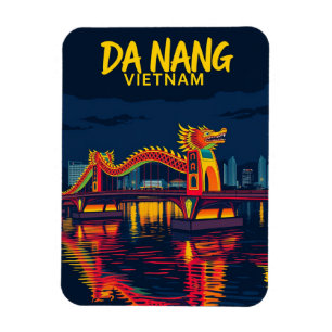 Magnet Flexible Da Nang Vietnam Dragon Bridge Voyage