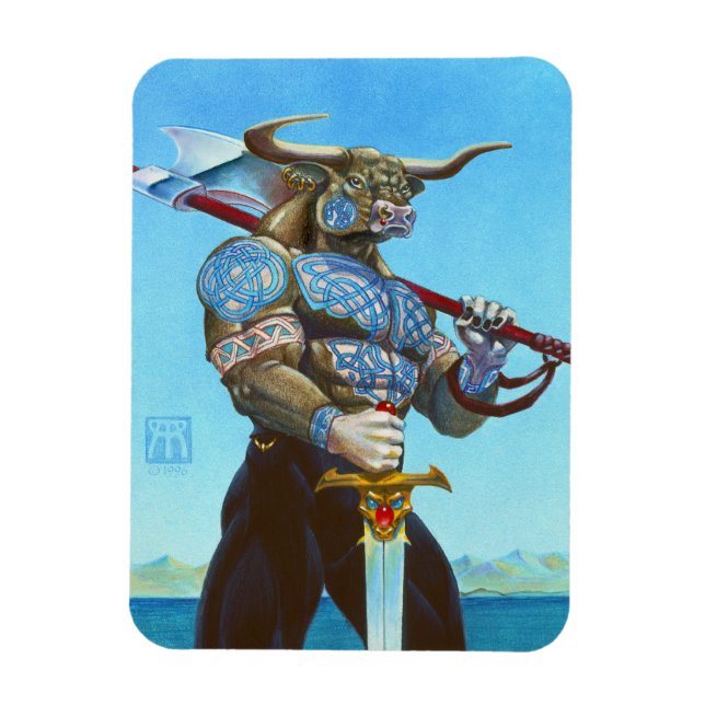 Magnet Flexible Daedalus Minotaur de Crète (Vertical)