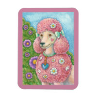 DAISON LA MAGNÈTE DE CHIEN RECTANGLE DE POIDS Rose