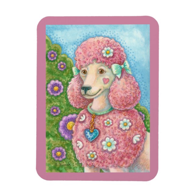 Magnet Flexible DAISON LA MAGNÈTE DE CHIEN RECTANGLE DE POIDS Rose (Vertical)