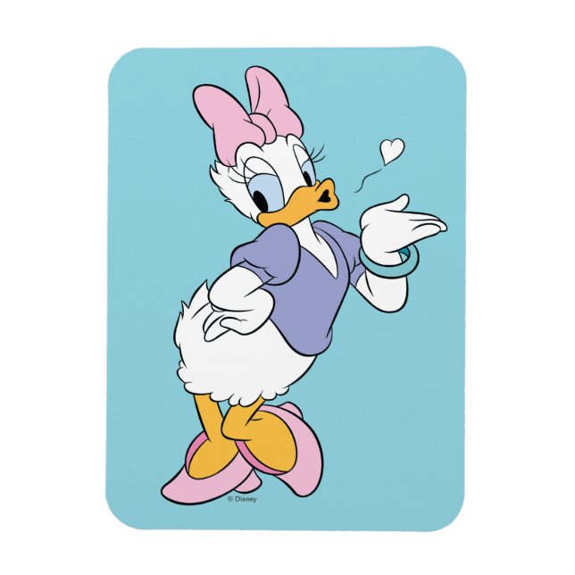 Magnet Flexible Daisy Duck Blowing a Kiss (Vertical)