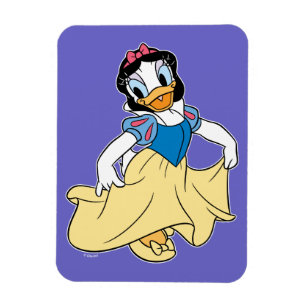 Magnet Flexible Daisy Duck habillé en blanc neige