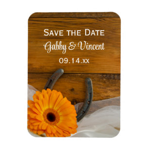 Magnet Flexible Daisy Horseshoe Pays Grange Mariage Enregistrer la