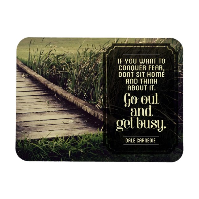 Magnet Flexible Dale Carnegie Citation Inspirationnelle "Accrochez (Horizontal)