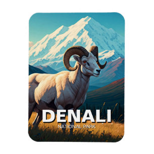 Magnet Flexible Dall Sheep in Denali National Park Alaska
