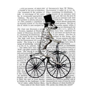 Magnet Flexible Dalmate sur la bicyclette 2