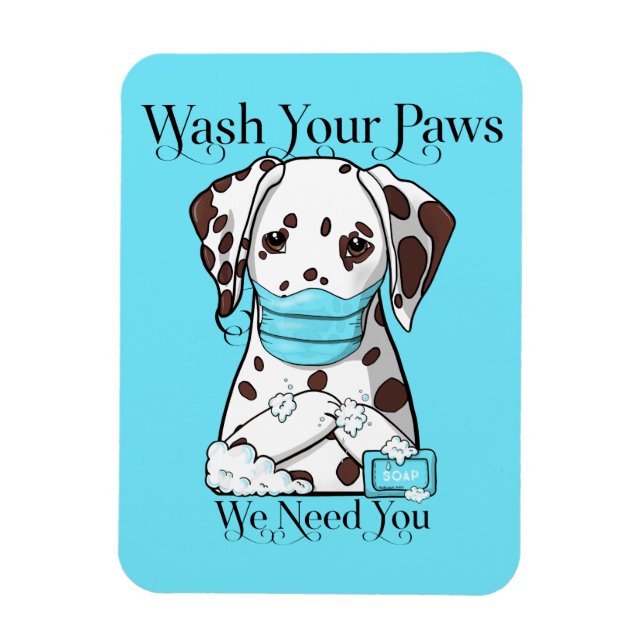 Magnet Flexible Dalmatie Lavez Vos Pâtes (Vertical)