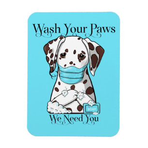Magnet Flexible Dalmatien lave tes pattes