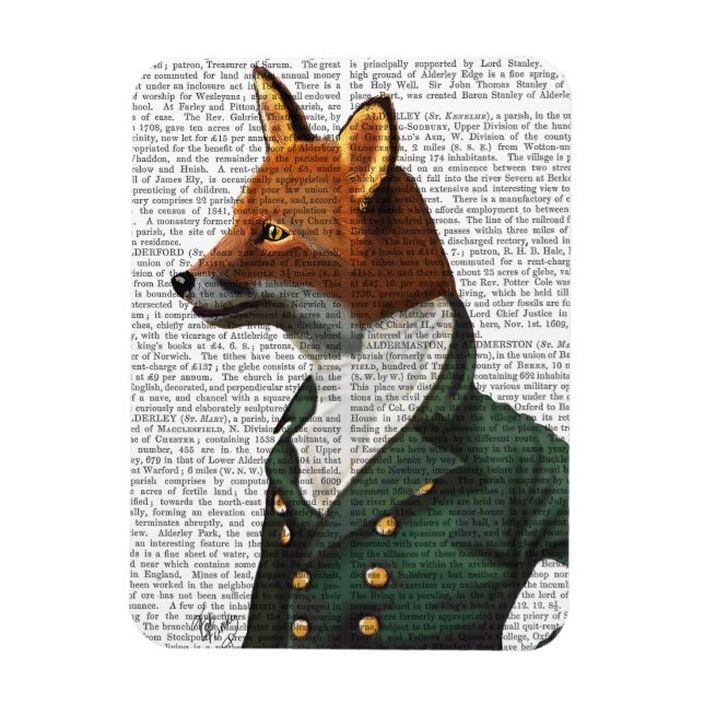 Magnet Flexible Dandy Fox Portrait (Vertical)