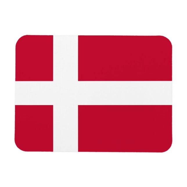 Magnet Flexible Danemark drapeau (Horizontal)