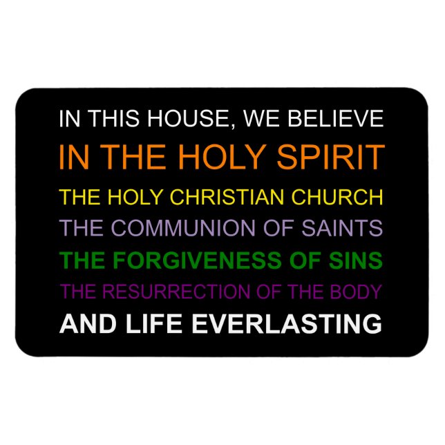 Magnet Flexible Dans cette maison, nous croyons (Horizontal)