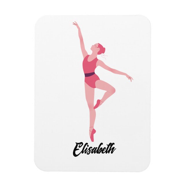 Magnet Flexible Danse ballerine personnalisation (Vertical)