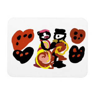 Magnet Flexible Danse de la Saint-Valentin au chou à la crème