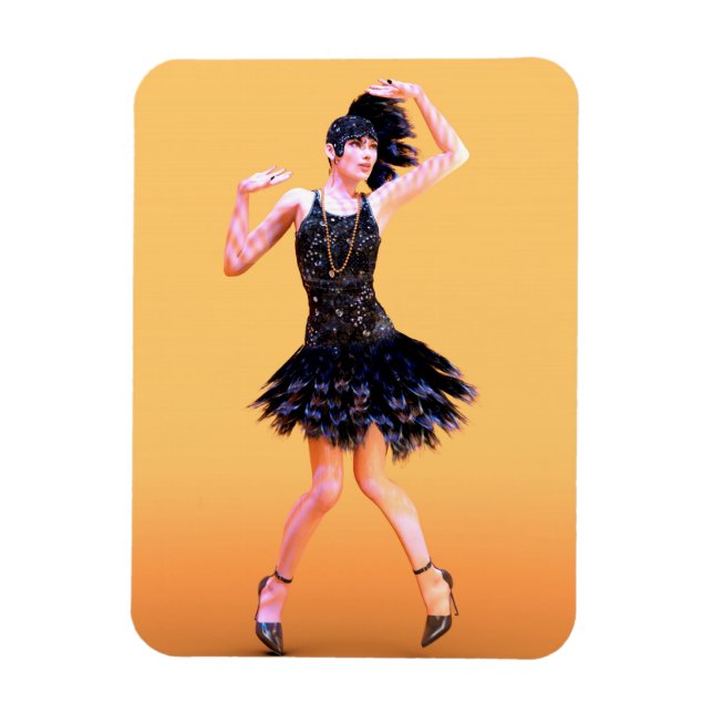 Magnet Flexible Danse Flapper Vintage (Vertical)
