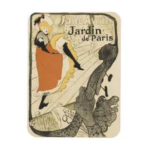 Magnet Flexible Danseuse Art Nouveau Jane Avril par Toulouse Lautr