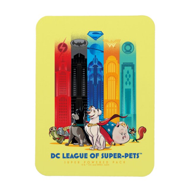 Magnet Flexible DC League of Super-Pets Metropolis Towers (Vertical)