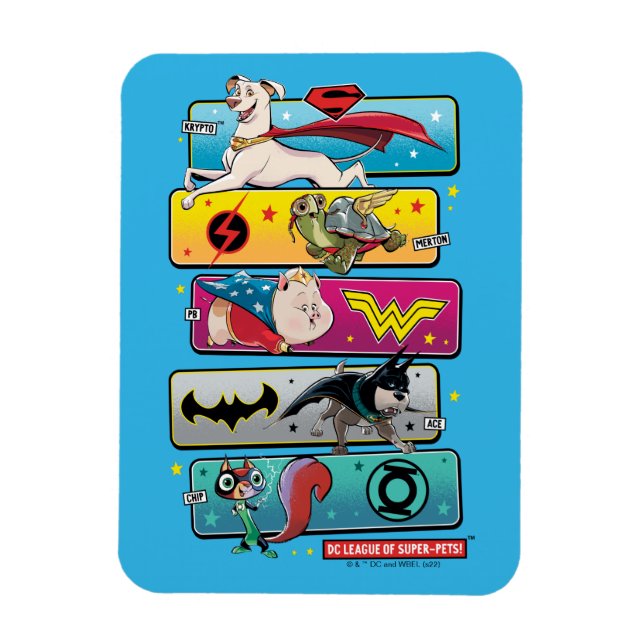 Magnet Flexible DC League of Super-Pets Panels (Vertical)