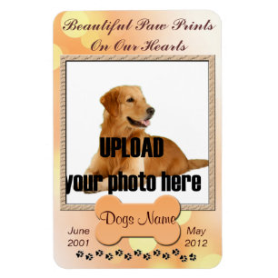 Magnet Flexible De beaux Empreintes de pattes au Mémorial des Chi