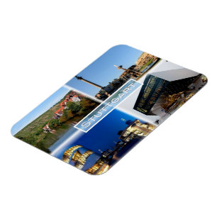 Magnet Flexible DE Stuttgart - Rivière Neckar - Schlossplatz -