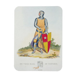 Magnet Flexible De Vere, comte d'Oxford, 1280, de 'Ancient Armou