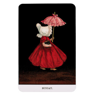 Magnet Flexible Début des années 1900 Dimanche Sunbonnet Sue Magne