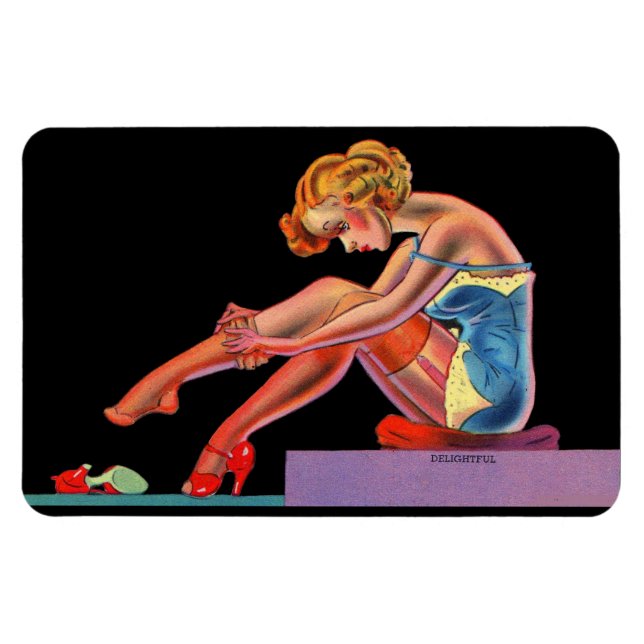 Magnet Flexible début des années 1940 Jolie petite épinglette (Horizontal)