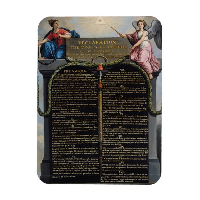 Magnet Flexible Déclaration des droits de l'homme et du citoyen (Vertical)
