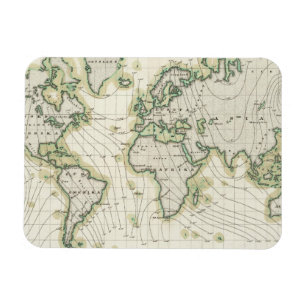 Magnet Flexible Déclinaison magnétique du monde