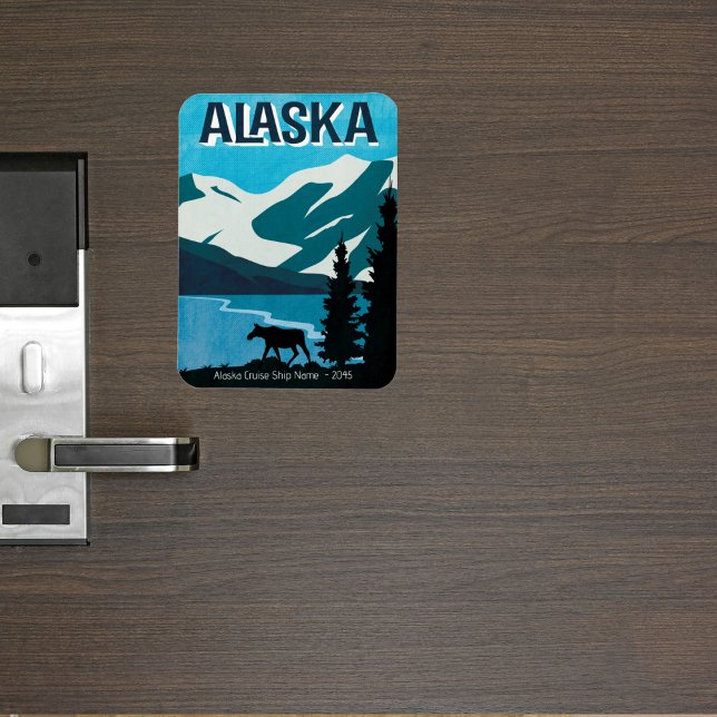 Magnet Flexible Décor de la porte de croisière de l'Alaska (Cruise Alaska)