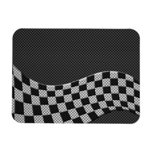 Magnet Flexible Décor de vague à drapeau de course de style carbon