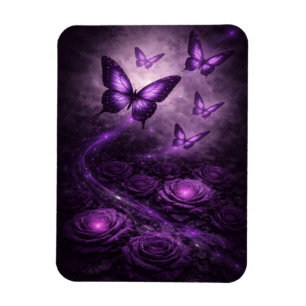 Magnet Flexible Décor floral gothique Dark Bloom