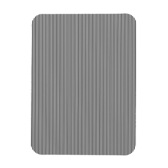 Magnet Flexible Décor Magnetique Rayure Noir Blanc Moderne (Vertical)