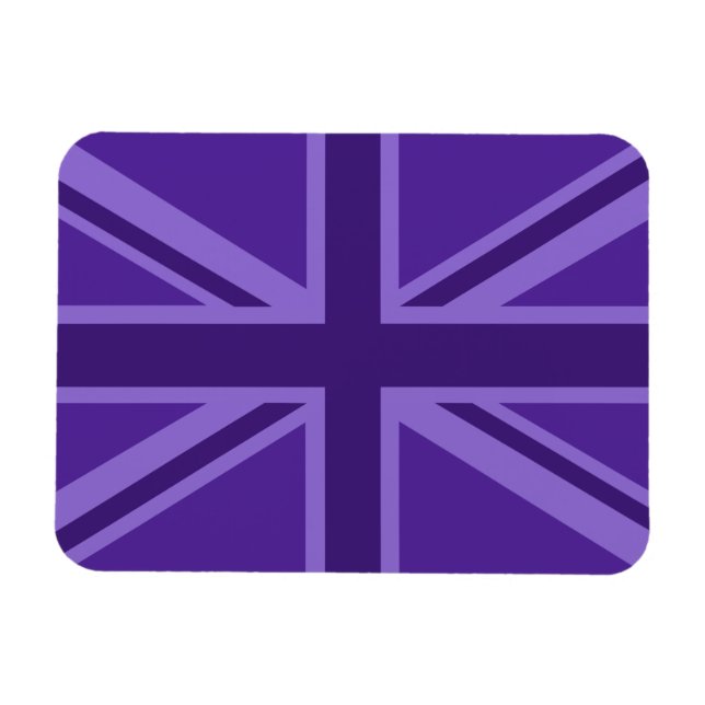Magnet Flexible Décor Union Jack Accent Violet (Horizontal)