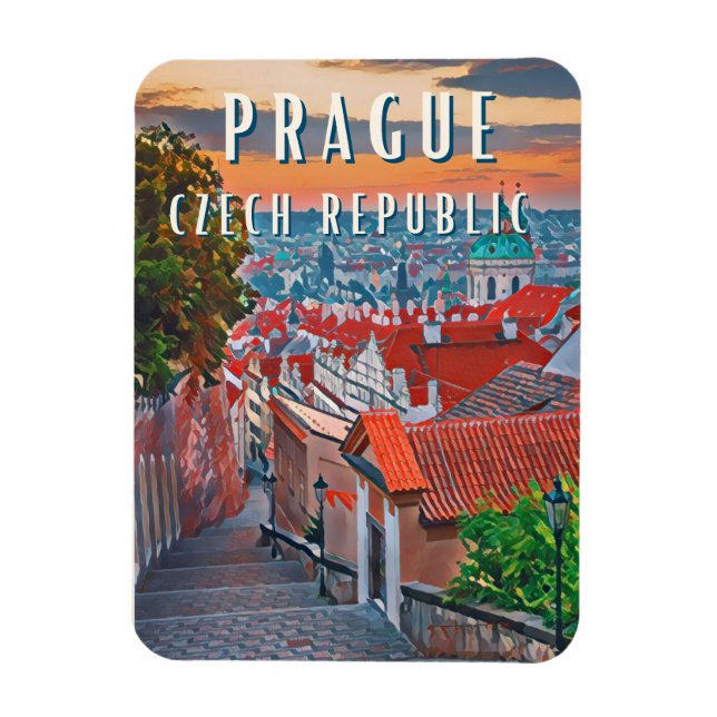Magnet Flexible Découvrez la Beauté de Prague (Vertical)