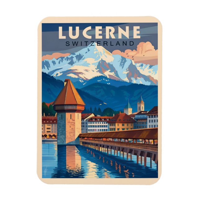 Magnet Flexible Découvrez le charme de Lucerne (Vertical)