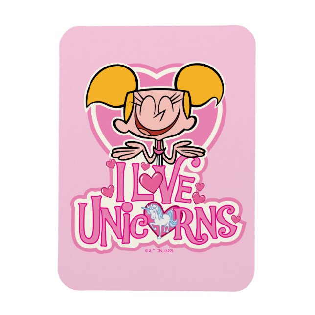 Magnet Flexible Dee Dee - I Love Unicorns (Vertical)
