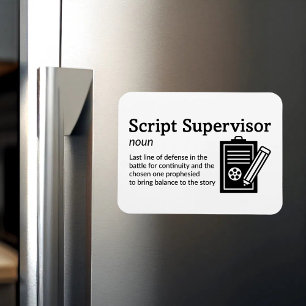 Magnet Flexible Définition du superviseur de script - Film 3" x 4"