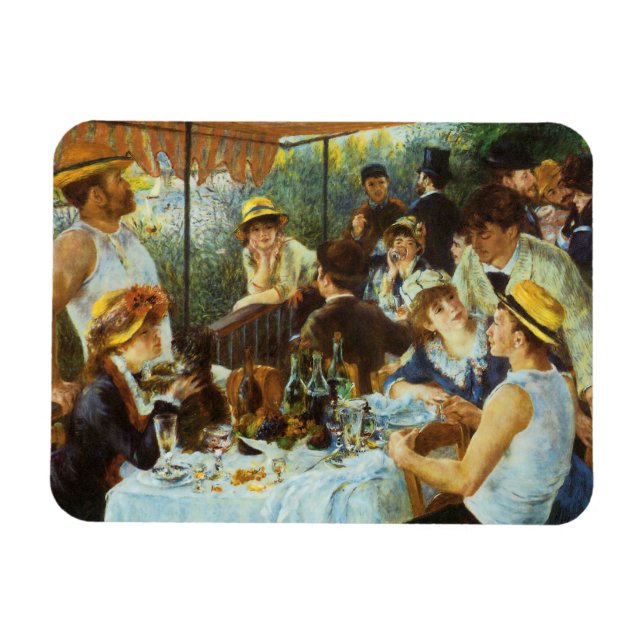 Magnet Flexible Déjeuner de la fête nautique par Pierre Renoir (Horizontal)