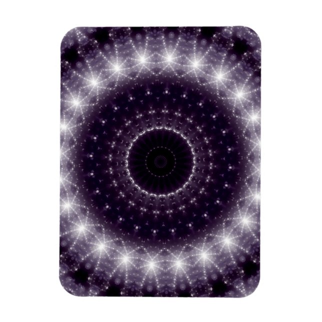 Magnet Flexible Dentelle ronde noire et blanche fantaisie (Vertical)