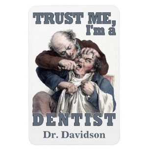 Magnet Flexible DENTIST humour de nom personnalisé aimant