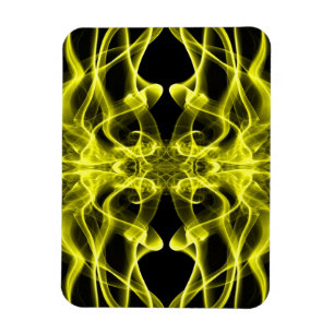 Magnet Flexible Des panaches de fumée jaune sur le noir