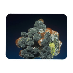 Magnet Flexible Descloizite sur Calcite