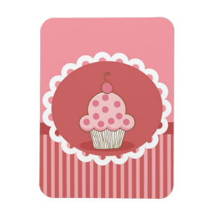 Magnet Flexible Design de cupcake rose