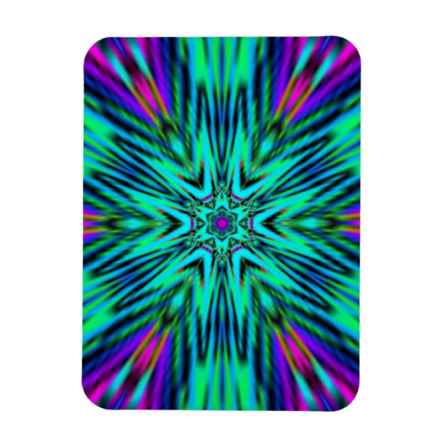 Magnet Flexible Design de fleurs Mandala (Vertical)