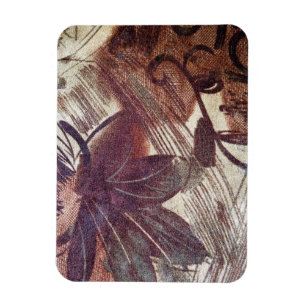 Magnet Flexible Design floral Brown Abstrait 1